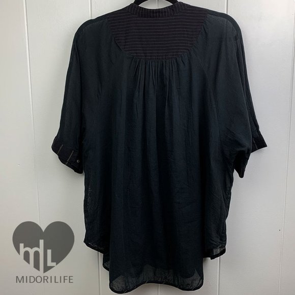 FREE PEOPLE Mixed Media Lace Button Down - Picture 2 of 6